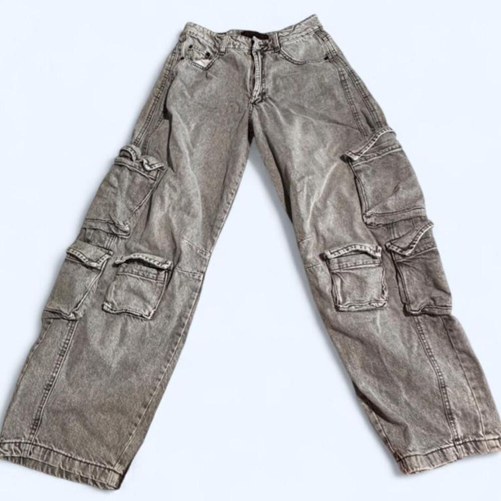 Unbranded Women's Grey and Brown Jeans